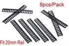 8pcs 18 Slot Heat Resistant Rifle Picatinny Rubber Picatinny Ladder Rail Covers