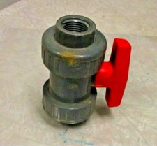 PVC-I BALL VALVE 1/2" Female Threaded NPT True Union Ends SPEARS Non-Shock