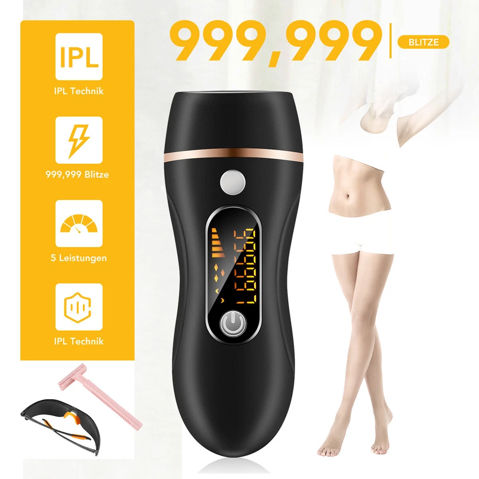 IPL Laser Haarentfernungsgerät 999999 Impulse Schmerzlos Dauerhafte Epilierer - Bild 3 von 4
