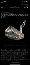 New 2024 Scotty Cameron Xperimental Golo 6.2 LTD RH 34” Putter In Hand