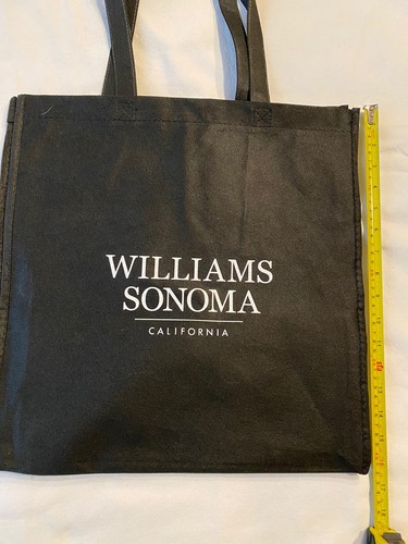 Williams Sonoma California Large Black Shopping Bag Tote - Picture 4 of 6