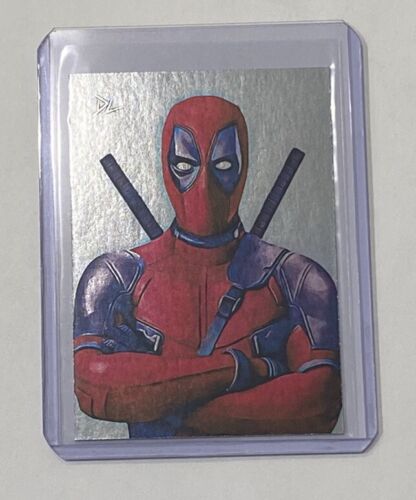 Deadpool Platinum Plated Artist Signed Ryan Reynolds Trading Card 1/1 - Picture 1 of 2