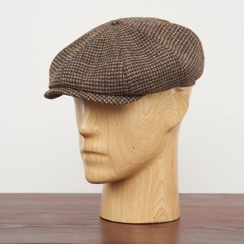 SHELBY HarrisTweed Newsboy Cap Wool Vintage Gatsby Baker Boy Handmade Sterkowski - Picture 68 of 77