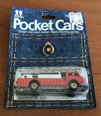 Tomy Pocket Cars No 187-F33 American La France Ladder Fire Truck