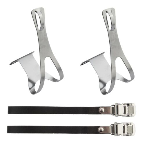 Racing Toe Clips and Straps X-Large Sunlite 1 pair Bolts and Nuts Included New - Picture 1 of 1