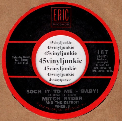 Mitch Ryder NM 45 U/min "Sock It To Me, Baby" (B-Seite von Norma Tanega)