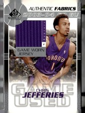 2003-04 SP Game Used Chris Jefferies #CJ-D MEM Toronto Raptors
