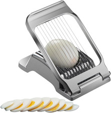 Taglia Uova Sode Professionale in Acciaio, Affettatrice per Frutta E Mozzarella,