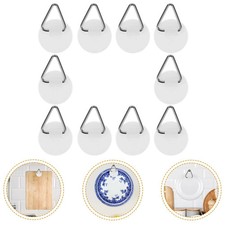20 Pcs Plate Hangers for The Wall Invisible Sticky Board Hook