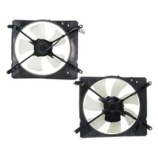 Radiator and A/C Condenser Fan Set For 2000-2001 Toyota Camry Single Fan
