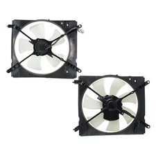 Radiator and A/C Condenser Fan Set For 2000-2001 Toyota Camry Single Fan