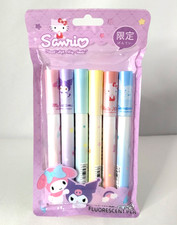 Sanrio Highlighters 6pk – Cute Pastel Colors – My Melody Kuromi – New Open Box