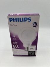 New Philips Slimstyle Led Light Bulb Dimmable 800 Lumen 10.5w 60w Warm White