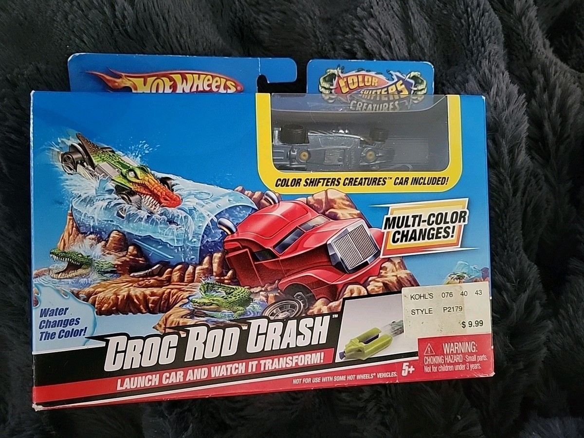 Hot Wheels Croc Rod Crash Color Shifters Vintage Playset COLOR