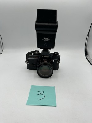 Konica Hexanon 50/1.7 AR  Lens W/ Autoreflex TC Body, All TESTED 9+++