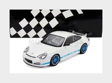 MINICHAMPS 155062021 Porsche 911 996 GT3 Coupe 2002 White Blue 1/18