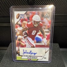Leaf 2021 Pro Set College Jalen Berger Autograph #PS-JB2 Wisconsin Badgers