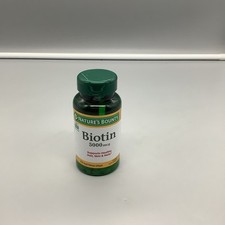 Nature's Bounty Biotin 5000 mcg - 72 Rapid Release Softgels - EXP: 07/2026 - NEW