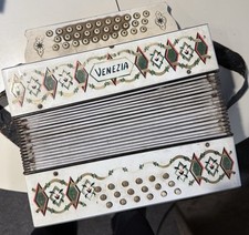 Original Venezia accordion Steel Reads Germany Made, Vintage