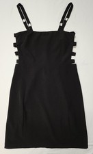 Charlotte Russe Women Black Little Sexy Dress Cropped Sides & Back Size L