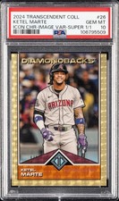 Marketplace image: 2024 Topps Transcendent Image Variations Superfractor #26 Ketel Marte 1/1 PSA 10