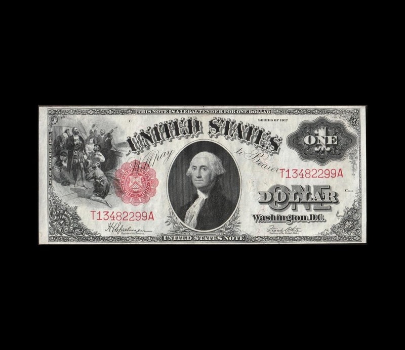 SPECTACUALR 1917 $1 LEGAL TENDER CHOICE CRISP UNCIRCULATED