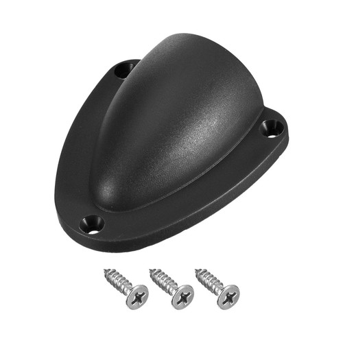 Marine Wire Cable Vent Cover, 1Pcs - Nylon Clamshell (Black, 2.91x2.64 Inch)