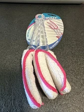 Fuzzy Wuzzy Microfiber Pink/White Blind Duster/Cleaner 8.5" NEW