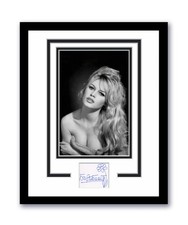 Brigitte Bardot Autograph Signed 11x14 Framed Photo Flower Drawing Hot Sexy ACOA