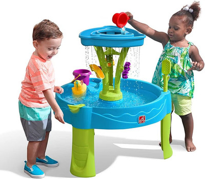 Step2 Summer Showers Splash Tower Water Table for Kids, Outdoor Kids Water Senso