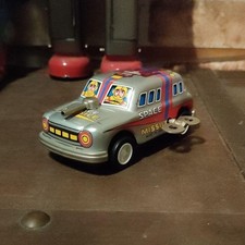 Vintage Japanese Tin Toy Car Space Missile Spring Showa Era