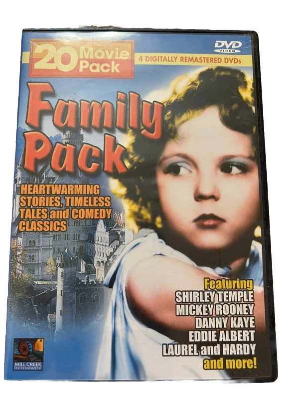 Family Movies -- Classics - 20 on 4 DVD'S Shirley Temple Mickey Rooney,Ect.