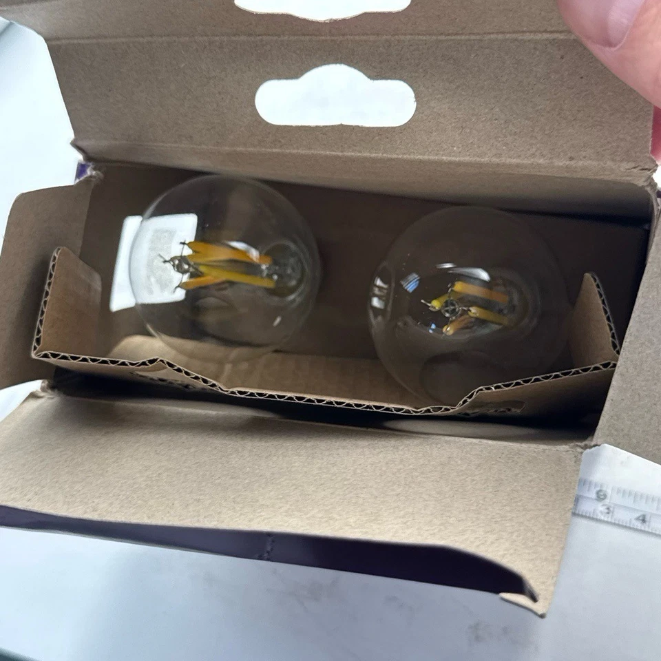 Philips EyeComfort G16.5 E12 LED Bulb 40W Equiv Soft White Dimmable 2-Pack - Image 3 of 4