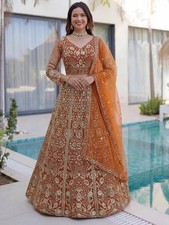 Pakistani Lehenga Wedding Party Bollywood Designer Ethnic Indian Lengha Choli