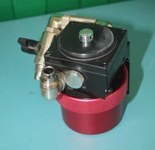 USED Bitspower RED HOUSING FOR PUMP MOTOR + BRACKET + MIXER BLOCK + FITTINGS