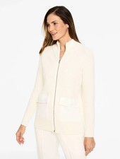 AirKnit Stretch Sweater Jacket at Talbots, NWT 159, color IVORY, have all size