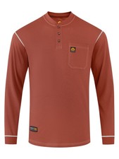 FR Shirt for Men 5.5oz Lightweight 100 Cotton Flame Resistant Henley Shirt NF...