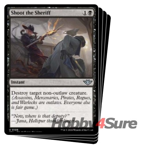 Shoot The Sheriff X4 M/NM Magic: The Gathering MTG Outlaws Of
