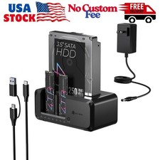 M.2 NVMe  SATA SSD/HDD Hard Drive Docking Station, ICY BOX USB-C 10Gbps NVMe...