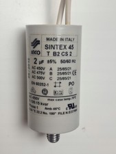 INCO SINTEX Motor Run Capacitor 2uF 450V AC 45T.B2 CS.2 Fan Pump MFD