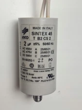 INCO SINTEX Motor Run Capacitor 2uF 450V AC 45T.B2 CS.2 Fan Pump MFD