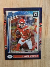 🔥🏟2024 Donruss Optic Xavier Worthy Purple Scope Rated Rookie #300 Chiefs🔥🏈
