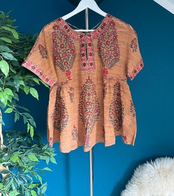 Derhy Bluse Gr M Baumwolle Stickerei Neu