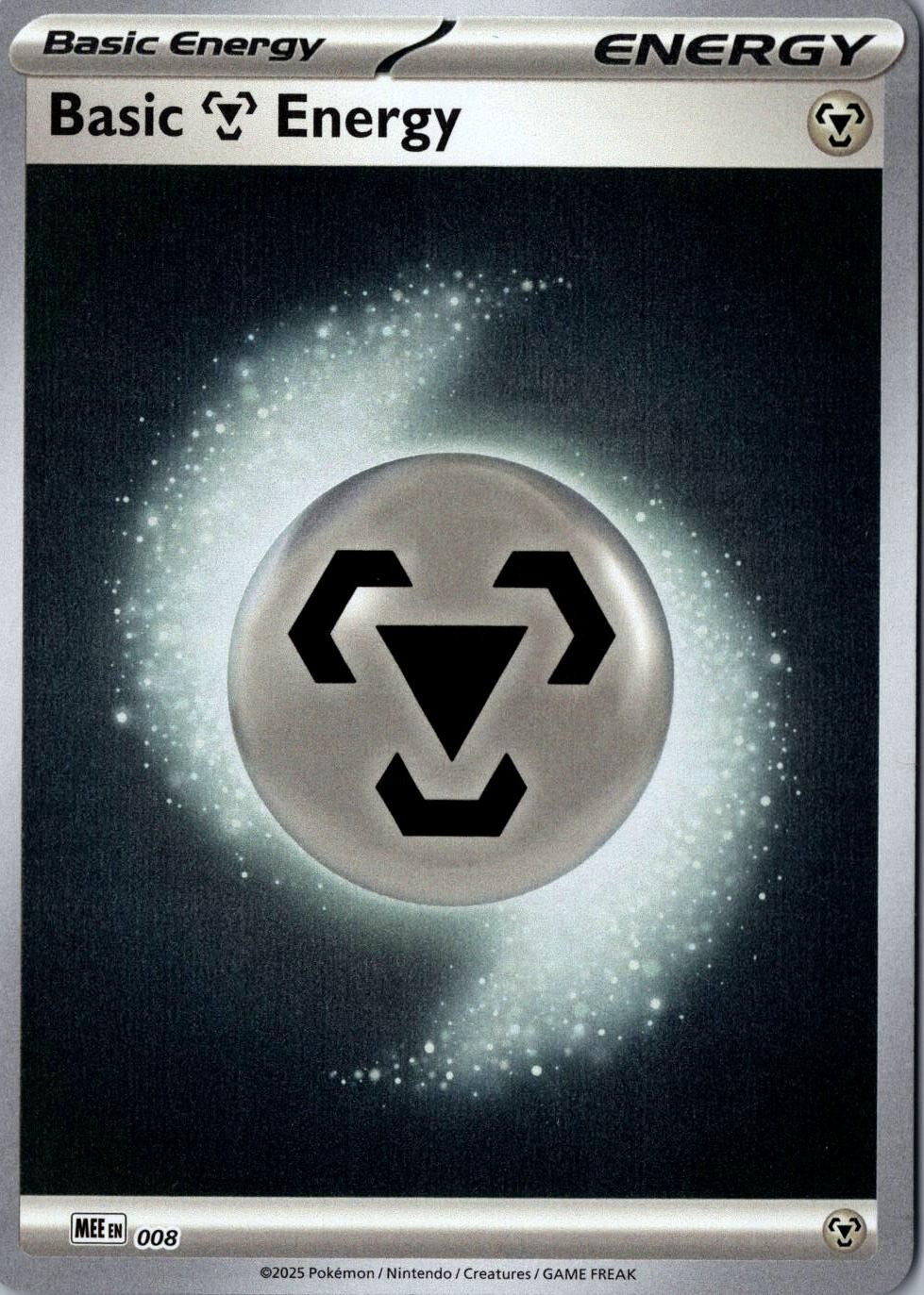 Basic Metal Energy 008 Rev Holo Common Mega Evolution Energies NM Pokemon Card