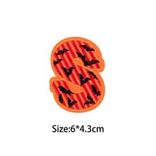 Color: Blue - A-Z Letters Patches Halloween English Alphabet Iron On Patch For C