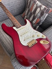 Squier Pro Tone Stratocaster- Translucent Red (Korea 1997) - original OHSC