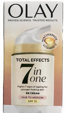 Olay Total Effects 7-in-1 SPF15 BB Cream,moisturiser fair to medium 50ML
