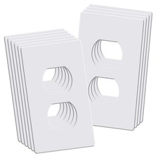 1-Gang Screwless Duplex Wall Plates, Decorative Outlet Covers, Standard Size ...