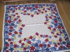 VTG  PRIDE OF FLANDERS LINEN TABLECLOTH FALLING LEAVES