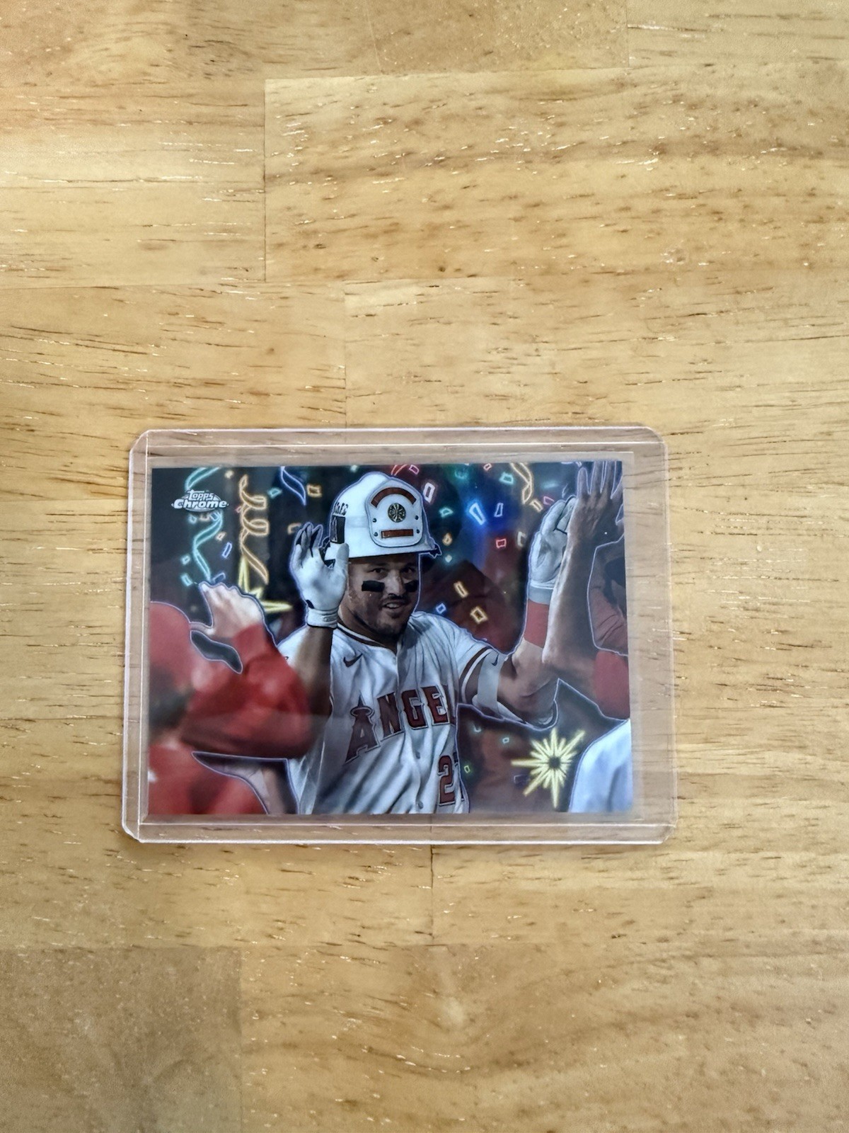 2025 Topps Chrome Update CT-10 Mike Trout Celebracion Angels Case hit SSP